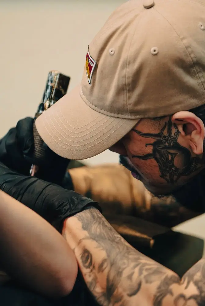 Mike Ta working on a client